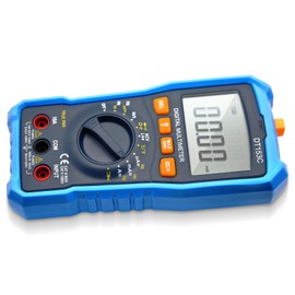 AMTAST Digital Multimeter Tester 5999 Counts with DC AC Voltmeter and Ohm Volt Amp Meter Measures Voltage, Current, Resistance, Capacitance, Continuity, Diodes, Temperature and Duty-Cycle (Blue)