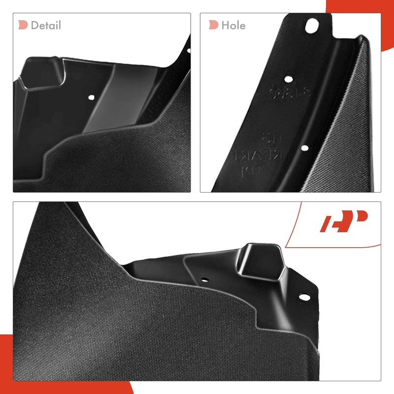A-Premium Set of 4PCS Mud Flaps Splash Guards Mudguards Mudflaps