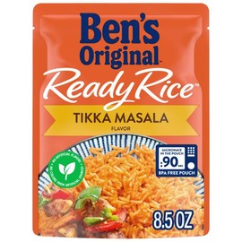 BEN'S ORIGINAL Ready Rice Tikka Masala Flavored Rice, Easy Dinner Side, 8.5 oz Pouch