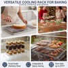 E-far Cooling Rack for Cooking and Baking-4-Tier, 15”x10” Collapsible &