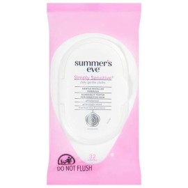 Summer's Eve Daily Gentle Cloths Simply Sensitive 32 EA