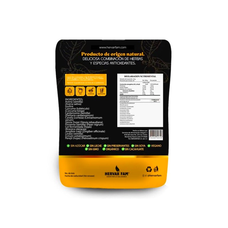 BEBIDA DORADA CON PROBIOTICOS 200 G