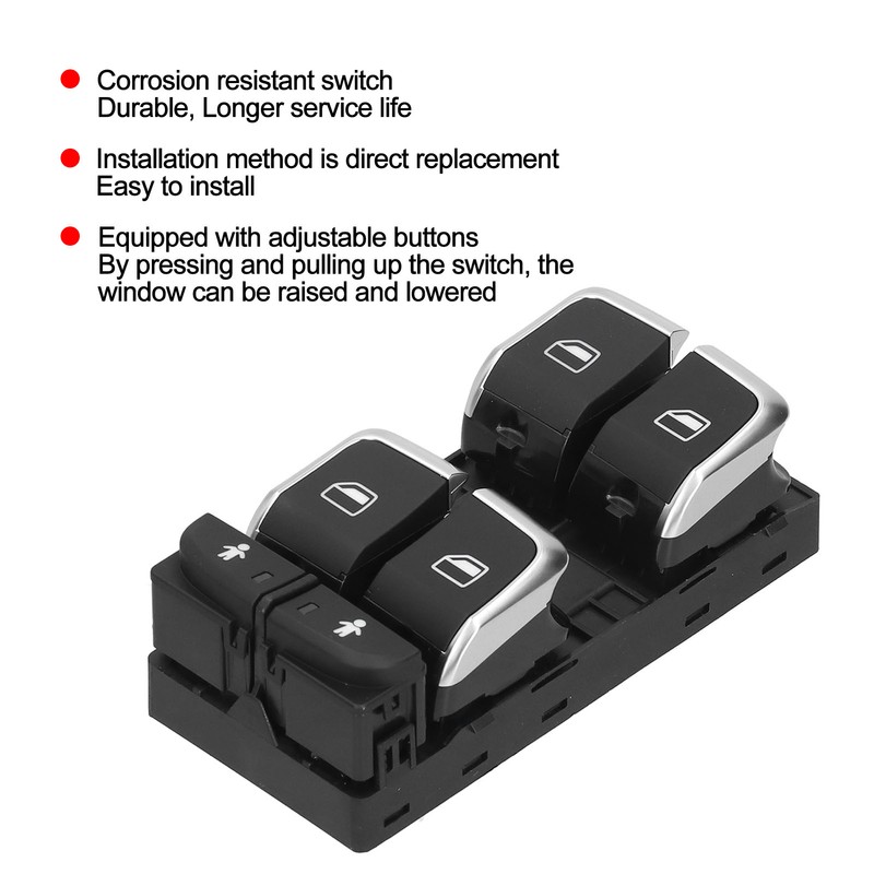 Window Glass Master Lift Control Switch 4GD959851B Fit for A6