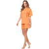 Merry Style Women's Short Sleeve Pyjamas 91LW1, Orange (short sleeve)