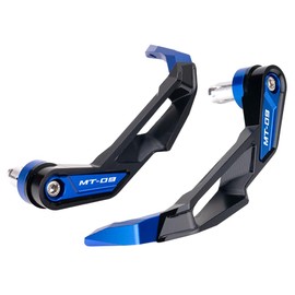 ZEXDDI Motorcycle Handguards Compatible with MT-09 2024 MT 09 2023 MT09 SP 2021 Tracer 9 GT FZ09 Aluminum Brake Clutch Lever Guards Protector (Not for 2014-2020) (Blue)