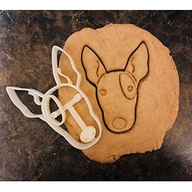 Miniature Bull Terrier Cookie Cutter and Dog Treat Cutter - Face - 5 inch