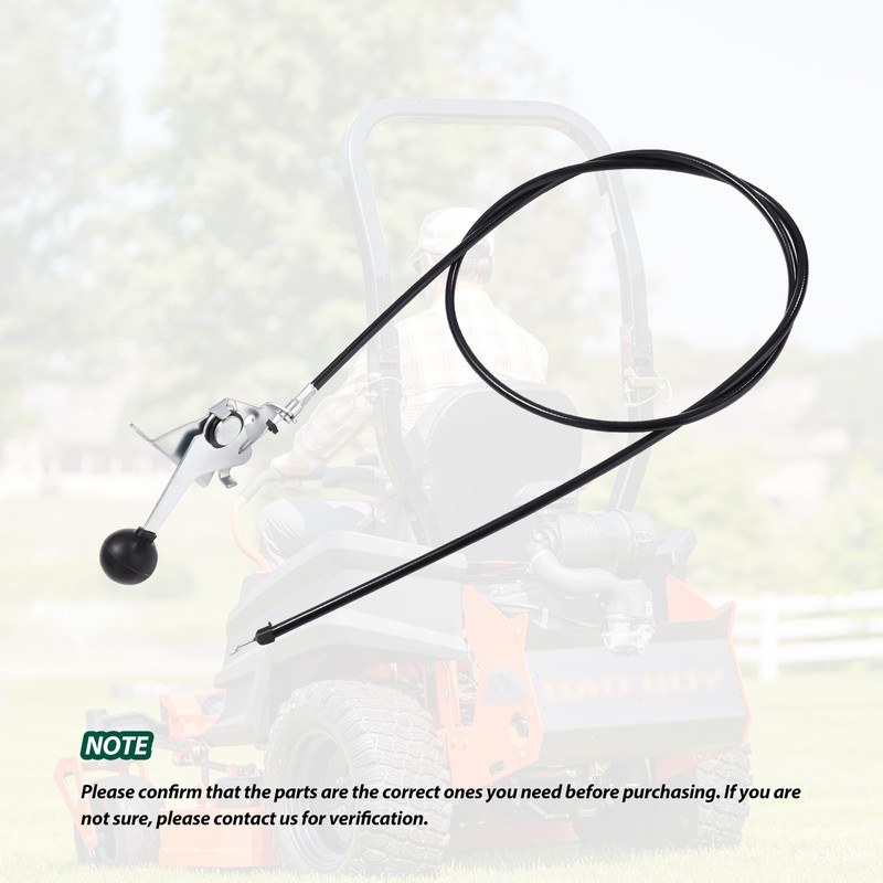 Throttle Control Cable Compatible/Replacement 055-8020-00, 055802000, 53" Lawn Mower Throttle