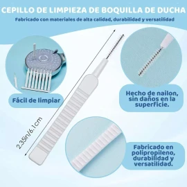 Universo en Linea Set 10 Mini Cepillos Limpieza Regadera Ducha Baño Higiene