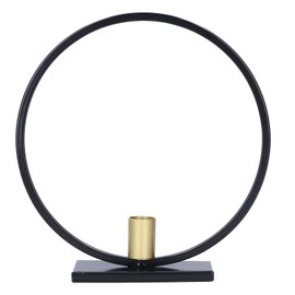 Simple Round Candle Holder Wrought Iron Home Candlestick for Dinner Decoration