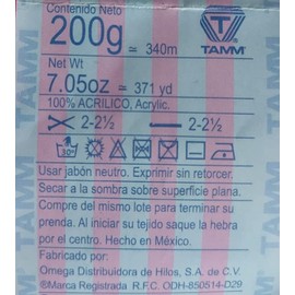 Estambre Candy Max, madeja de 200 gramos (Hueso)