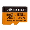 MMOMENT MicroSDXC Card 512GB A2 / V30 / U3 /