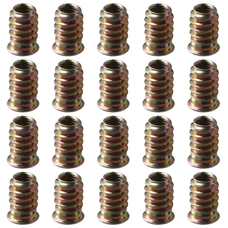 Threaded Inserts Nuts 20Pcs M6 M8 M10 Nut Inserts Carbon
