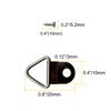 100 Pack Metal Triangle Ring Picture Hangers, D Rings Picture