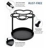 Yigney Toothbrush Holders for bathrooms, Metal Toothbrush Holder Black
