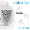 PAGOW 50g/1.76oz Tiny Star Glitter, 3 mm PVC Star Shaped