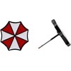 Resident Movie Evil Umbrella Logo Metal Enamel Stud Earrings