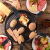 Mini 4 Pieces Non-Stick Grill Pans Square Mini Raclette Grill