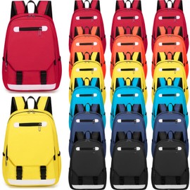 Dansydaisy 24 Pack 16" Kids Backpacks Bulk School Multipocket Back Packs with Padded Straps for Back School Travel Government Charity