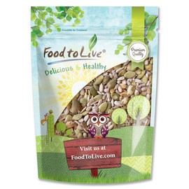 Food to Live Sunflower and Pumpkin Seed Mix, 4 Pounds – Natural Snack, Rich in Protein, Perfect for Snacking, Baking and Salads, Raw, Vegan, Kosher, Bulk