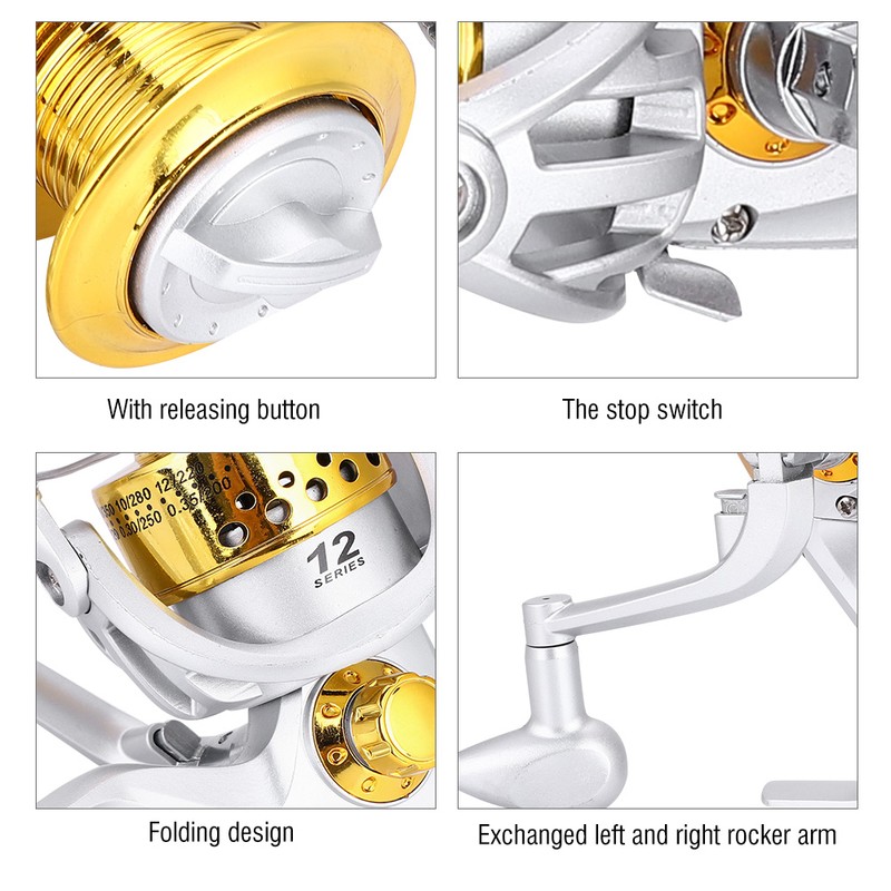 1000-7000 Saltwater Ice Fishing Spinning Reel Sea 5.5:1 Line Wheel