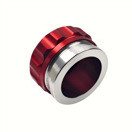 1.5 Inch Weld Gas Cap Universal Aluminum Alloy Fuel Cap with Weld On Filler Neck Oil Tank Cap for Automotive and Industrial Applications (Red)