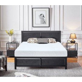 Irvine Home Collection Twin Size 8-Inch, Gel Memory Foam Mattress, Medium Firm Feel, Breathable, Cool Sleep and Pressure Relief, CertiPUR-US Certified, Temperature Balanced