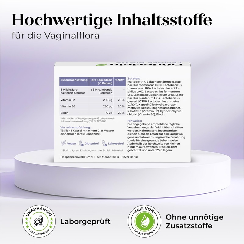 Döderlein Female Biotic with Lactic Acid Bacteria for Women -