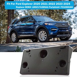 Front License Plate Frame for Ford Explorer 2020 2021 2022 2023 2024 Front Bumper License Tag Plate Holder Mounting Bracket Replace # LB5Z17A385AA FO1068182 (NOT FIT for ST & Timberline)
