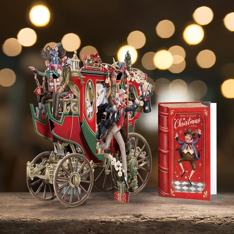 PAPER D'ART - CHRISTMAS CAROL - 3D CHRISTMAS CARD
