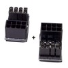 cablecc ATX 8Pin Female to 8pin Male 180 Degree AngledPower