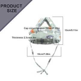 SHENGYIG Head Guard Baby Falling, Forest Pattern Baby Head Protection, Adjustable Baby Head Protection, Cotton Head Protection, Baby Anti-Collision Baby Helmet, Head Protection for Learning to Walk,