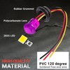 10 Pcs 3/4 Inch Mount Purple LED Clearance Marker Bullet
