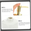 ABOOFAN 2pcs Refillable Ceramic Shampoo Dispenser Elegant Bathroom Soap Pump