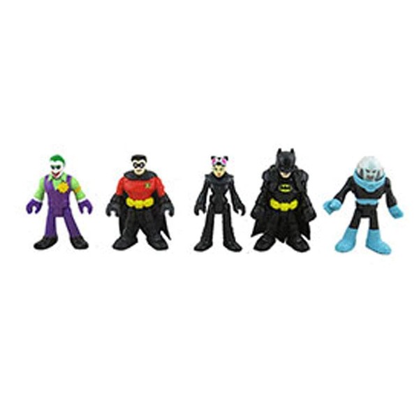 Imaginext Replacement Figures Batcave - GMP48 ~ DC Superfriends Super Surround Bat Cave ~ Includes Batman, Robin, Joker, Catwoman and Mr. Freeze