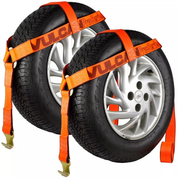 VULCAN Bonnet Style Wheel Dolly Tire Harness, Flat Hook, 2
