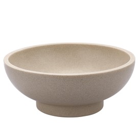 GUSHBIN Large Decorative Bowl, 10.6" Resin Fruit Bowl Key Bowls for Entryway Table, Modern Handicraft Decorative Bowls Pedestal Bowl for Fruit Keys Kitchen Counter Home Decor, Beige