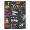 Cohas Monthly Milestone Board for Baby with Safari Theme, Reusable