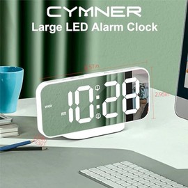 CYMNER Super Clear LED-Display Digitaler Wecker - Modernes Design, Multifunktional, Benutzerfreundlich, mit USB-Ladeanschluss