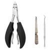 Front blade toenail clipper, 1 set, black / 앞날창창 발톱깎이, 1세트, 블랙