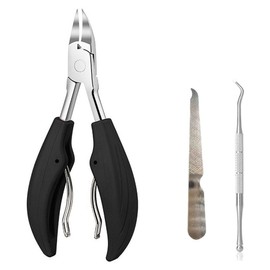 Front blade toenail clipper, 1 set, black / 앞날창창 발톱깎이, 1세트, 블랙