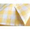 100% Cotton Fabric Gingham Table Cloth 140x160 Rectangular Natural Buffalo