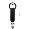 KITCHENDAO Magnetic Bottle and Can Opener for Refrigerator, Stainless Steel