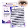 Ehszm Beauty Upgraded,Wispy Lash Clusters 14mm D Curl Only,Eyelash Clusters