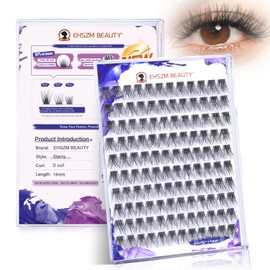 Ehszm Beauty Upgraded,Wispy Lash Clusters 14mm D Curl Only,Eyelash Clusters Natural,Ultra-Soft Individual Lashes,Empowered by New Softening Factor.No Plastic Feel,New Comfort. - Starry Stytle