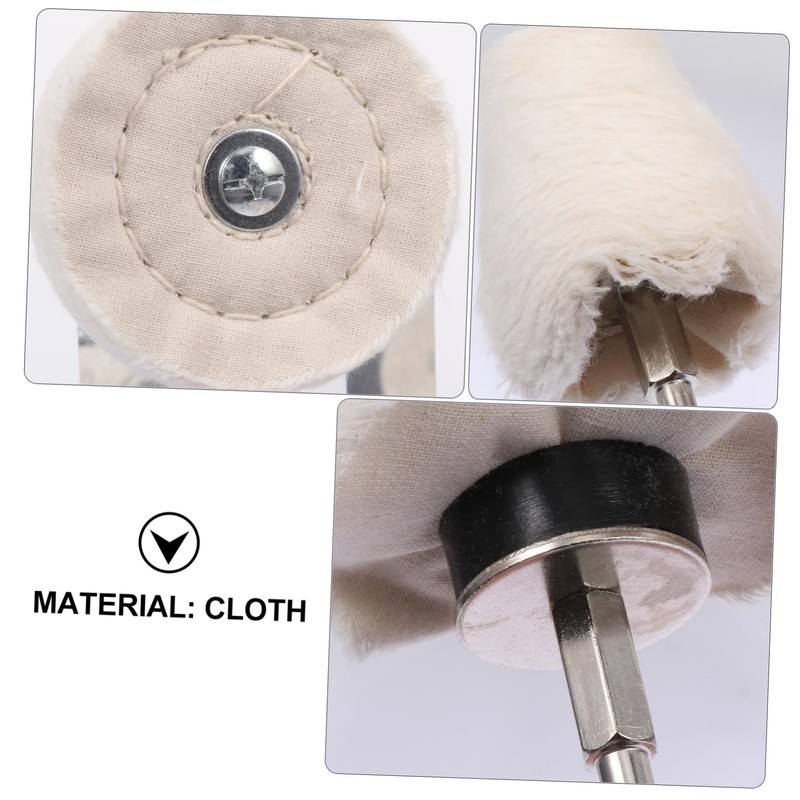 Operitacx 8 Pcs Polishing Wheel Set Cloth Buffing Mop Kit