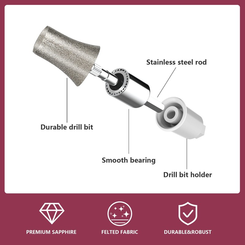 Sapphire Callus Sander for Callus Hard Skin Removal, Nail Drill