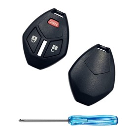Replacement Smart Keyless Entry Remote Control Key Fob Case Cover for Mitsubishi Eclipse Endeavor Galant Lancer Outlander Car Key Fob Shell (3 Button-1pcs)