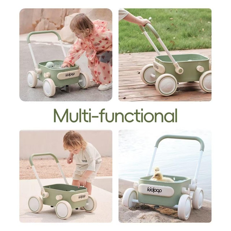 PULA Baby Push Walker with Wheels Toddler Wagon for First