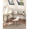 Teraves Modern L Shaped Gaming Desk 66'' Corner Computer Desk