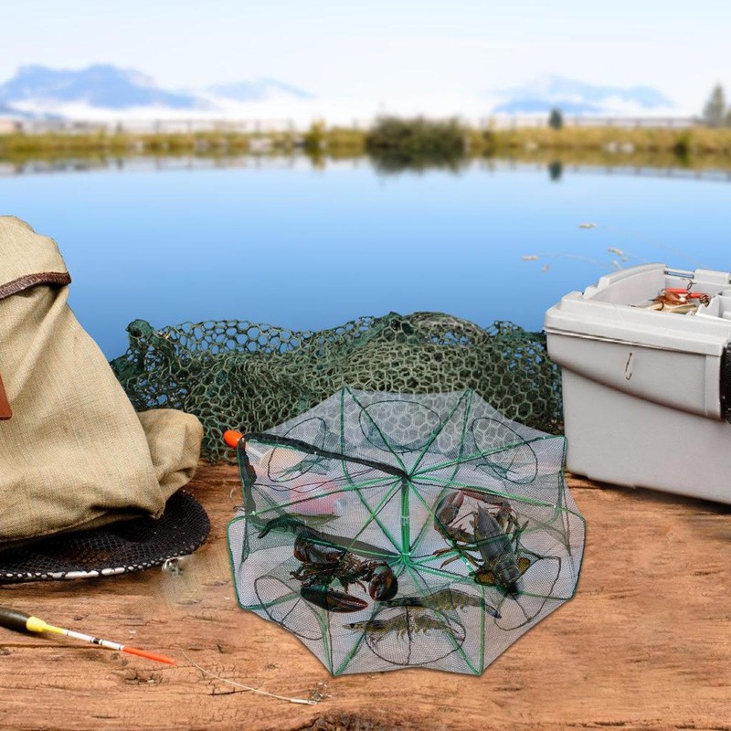 Foldable Fishing Trap,Portable Fish Crab Cast Net - Innovative Design
